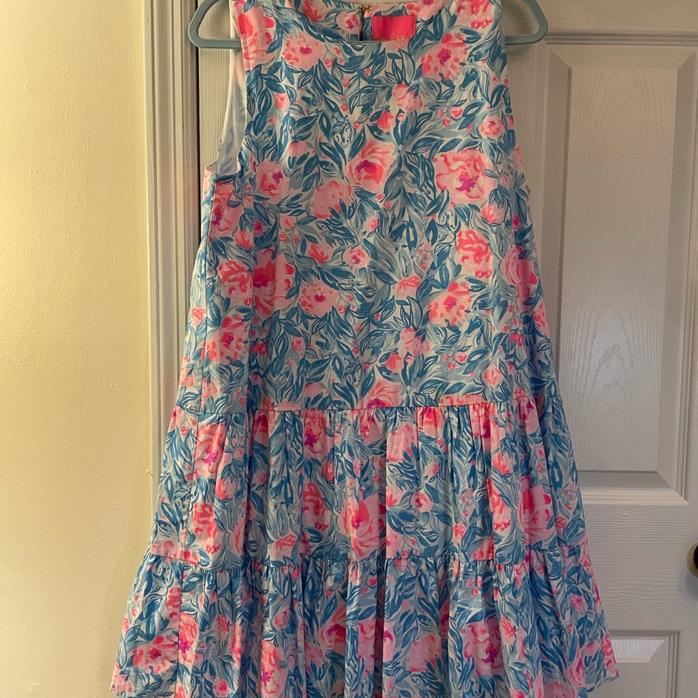 Lilly Pulitzer Pink and Blue Floral Dress
